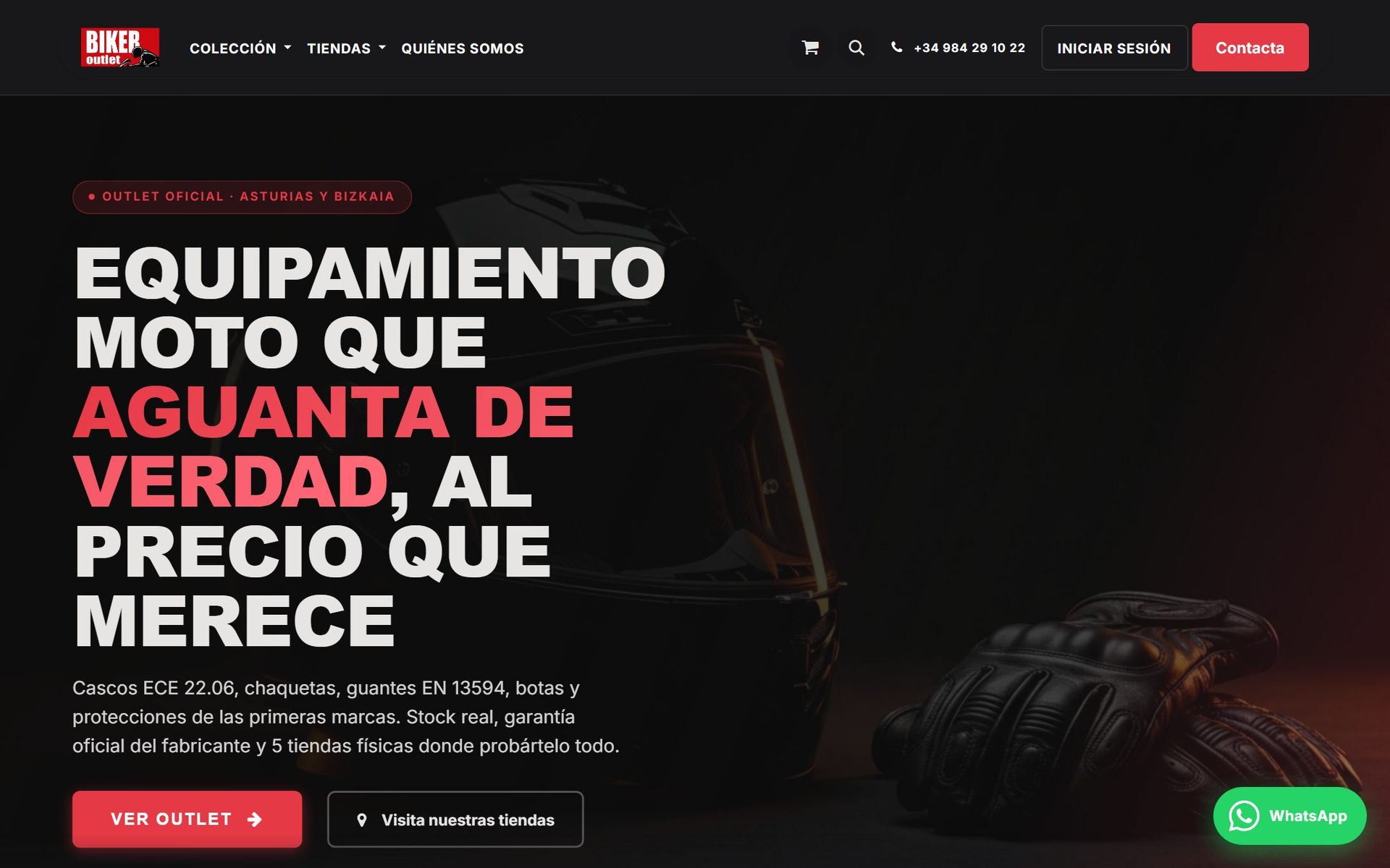 Captura de Outlet Biker