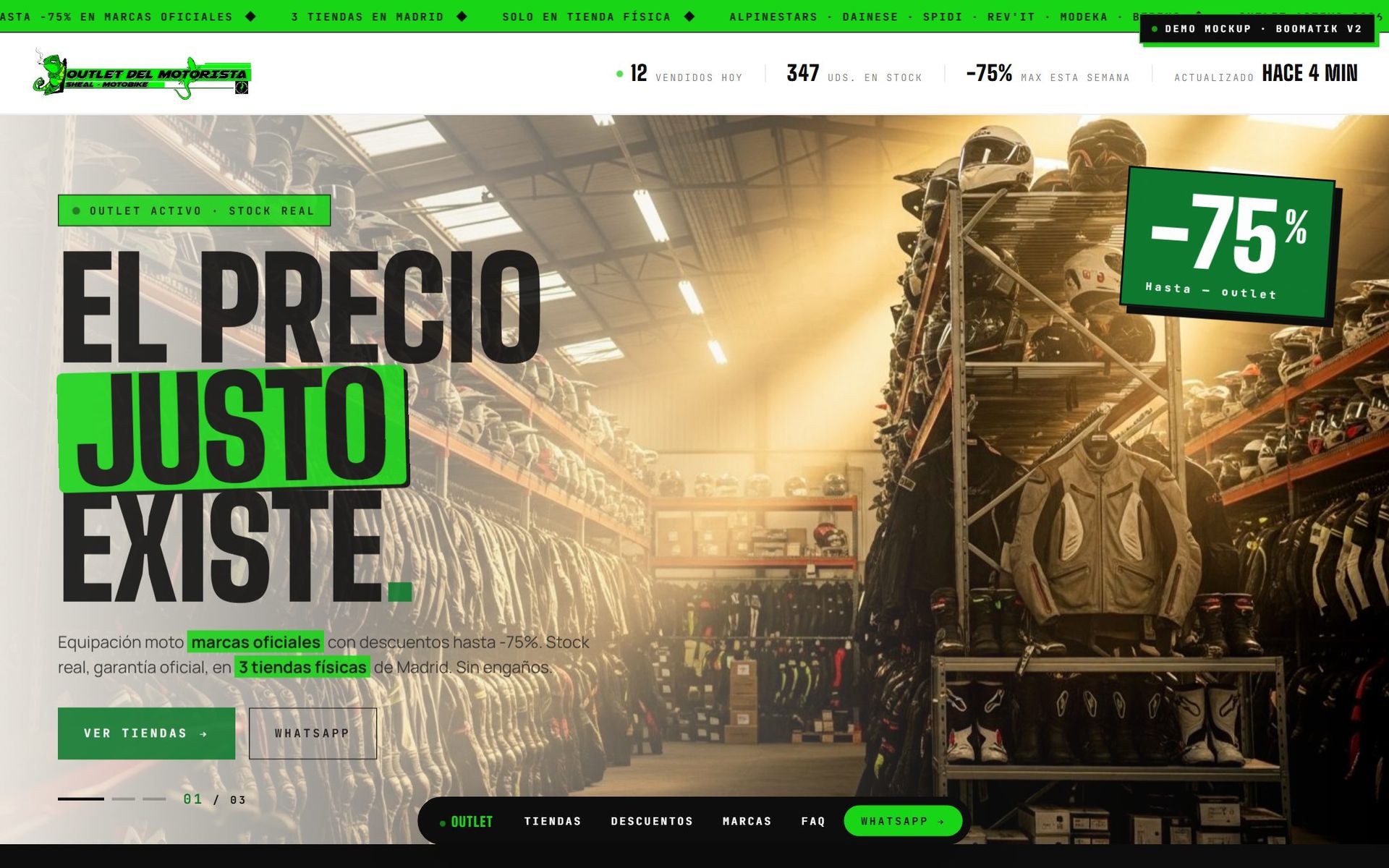 Captura de Outlet del Motorista
