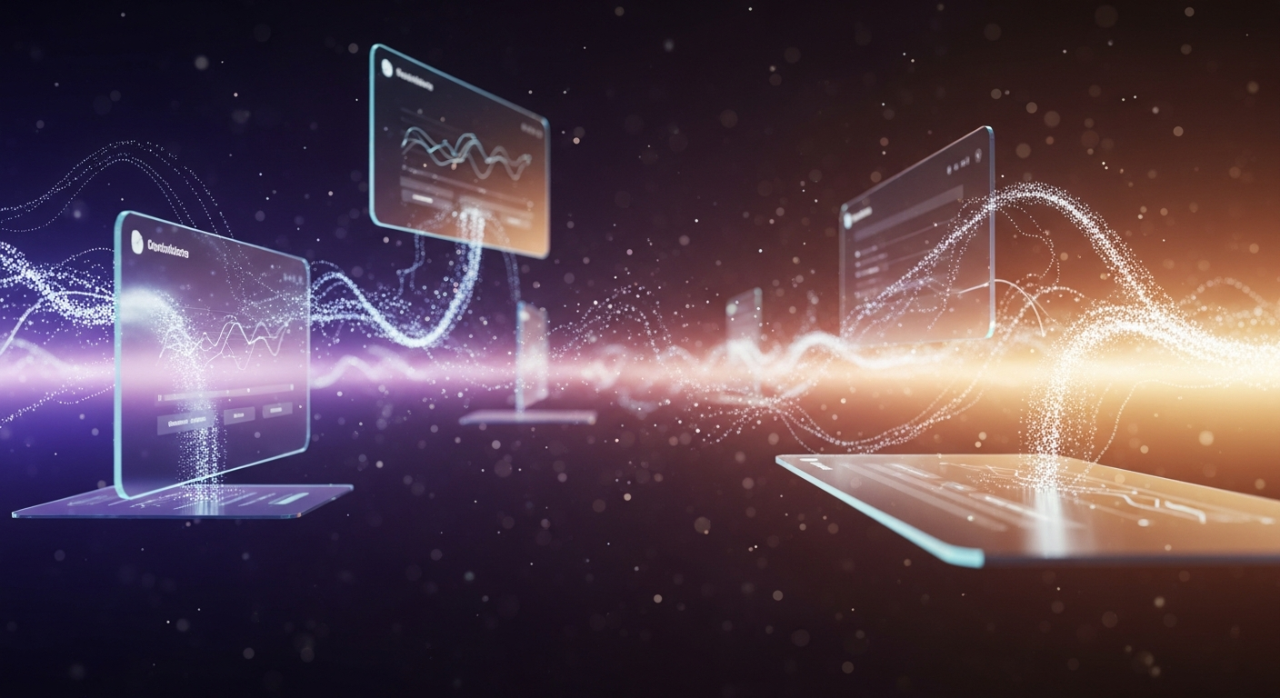 ¿Qué significa realmente automatizar con IA en una PYME? – ilustración del concepto en automatización con ia para pymes – Boomatik
