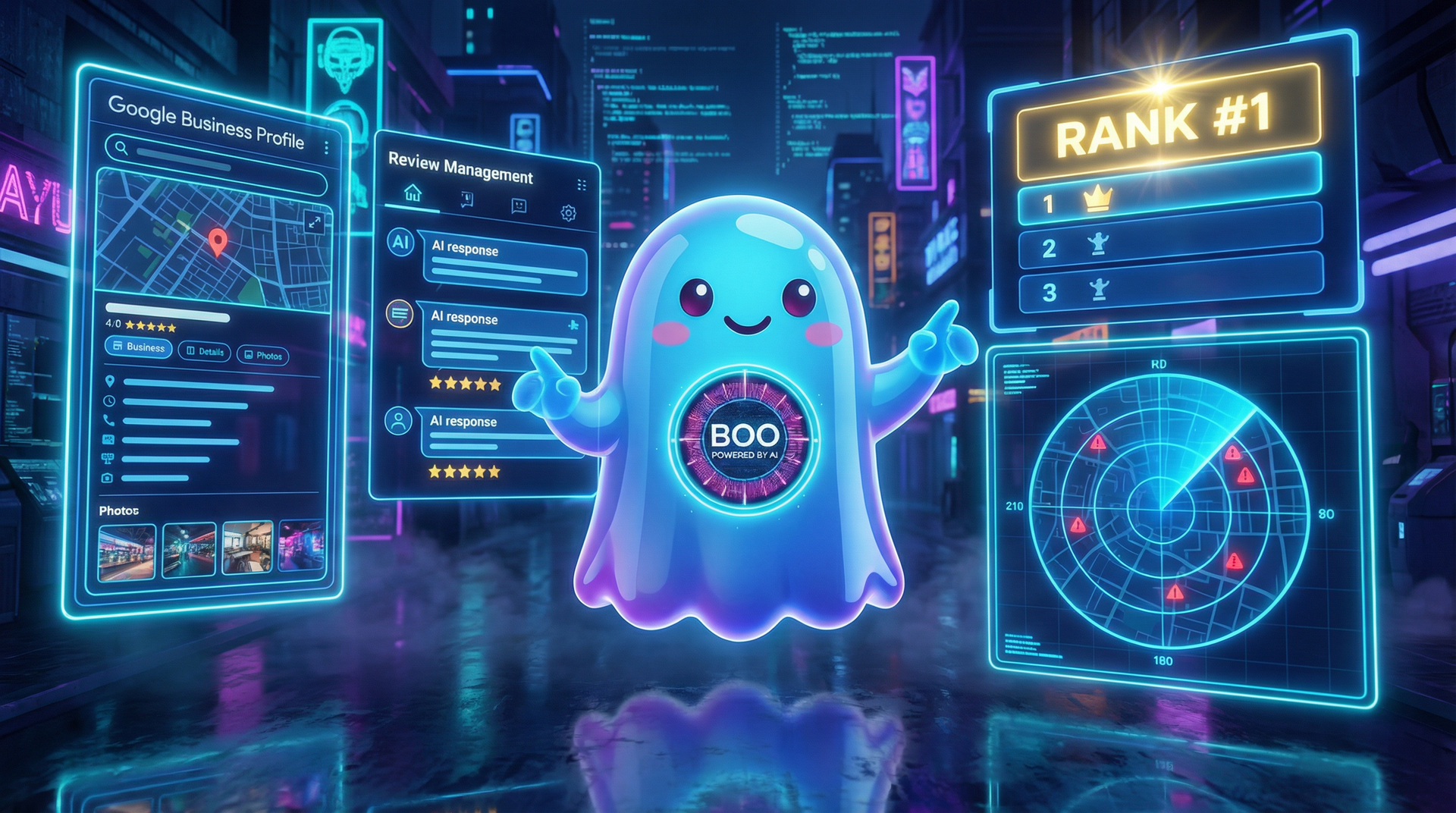 BOO MyBusiness dominando cityscape local